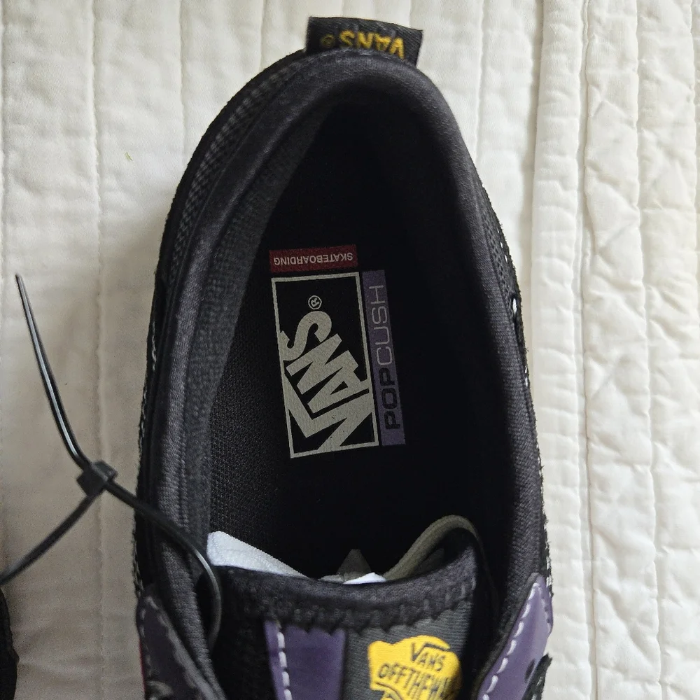 Vans Rowley Skate Women 9.5 Pop Cyber Pink  And Black Y2k 022026 - Picture 3 of 10